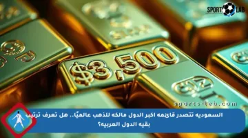 السعودية تتصدر قائمة أكبر الدول مالكة للذهب عالميًا.. هل تعرف ترتيب بقية الدول العربية؟